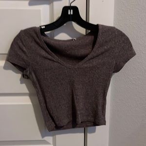 pacsun purple crop top